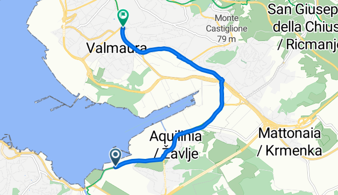 Via di Trieste 26, Muggia nach Piazzale di Valmaura 15, Triest