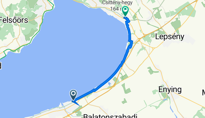 Szt László utca 4., Siófok to Batsányi János utca 31., Balatonakarattya