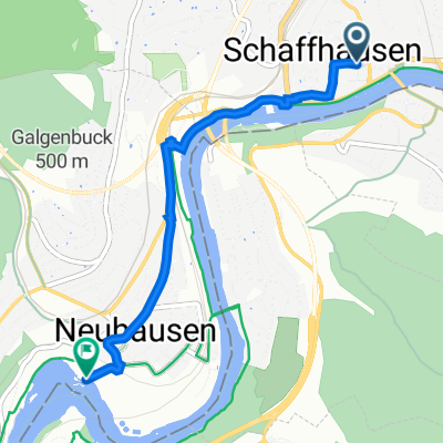 ETAPE 5 bis :   SCHAFFHAUSEN / NEUHAUSEN et retour .