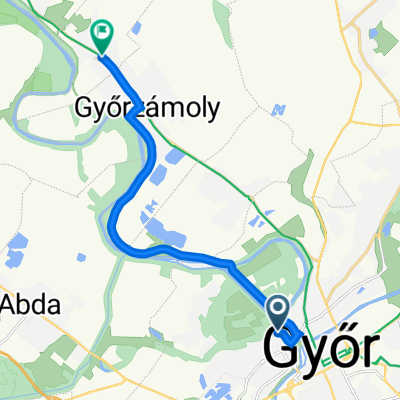 Töltésszer utca 16–20., Győr to Országút utca 40., Győrladamér