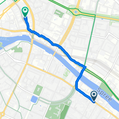 Köpenicker Straße 162, Berlin nach Voltairestraße 11, Berlin