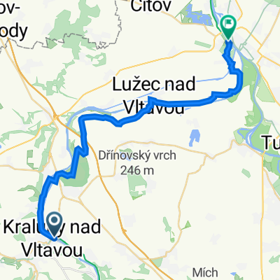 2023_Prag: Tag 3 Kralupy-Mělník, 25 km