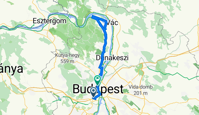 Bp Margit Bridge Buda - Kisoroszi- Bp Margit Bridge Buda (88 km)