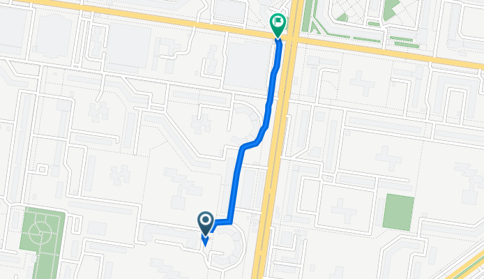 От улица Автостроителей 84А, Тольятти до улица Автостроителей 64В, Тольятти