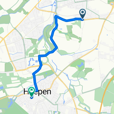 Strusen 142, Bielefeld nach Am Büscherhof 7, Bielefeld