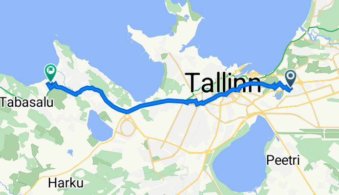 От Paekaare 6, Tallinn до Tiskrevälja 35, Tallinn