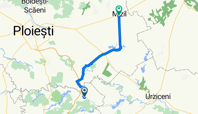 Șoseaua Lipia-Nuci 196 to Strada Matei Ivanovici 23, Mizil