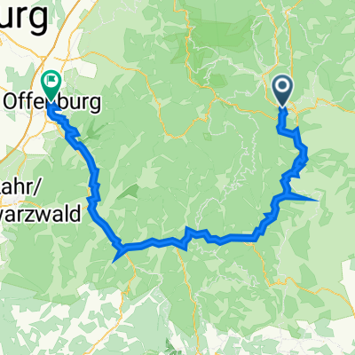 Hirschkopfstraße 1, Freudenstadt nach Hauptstraße 31, Offenburg