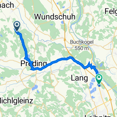 Tobisegg 63 to Grazer Straße 150, Neutillmitsch