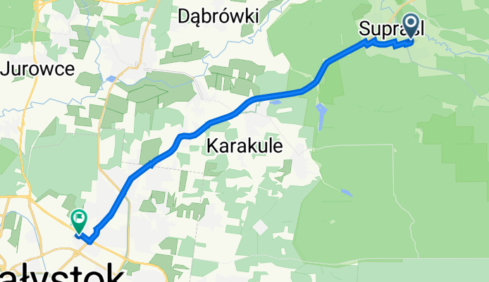 Cieliczańska 11, Supraśl do Walentego Lewandowskiego 6, Białystok