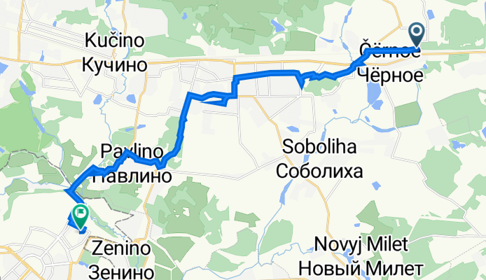 От Ласточкин проезд 8А с1, Балашиха до улица Маршала Ерёменко 5, Москва