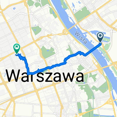 Wybrzeże Szczecińskie, Warszawa do Ogrodowa 8, Warszawa