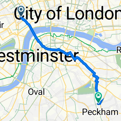 36 Dudley Court, Endell St, London to 4 Timberland Close, Peckham Hill St, London