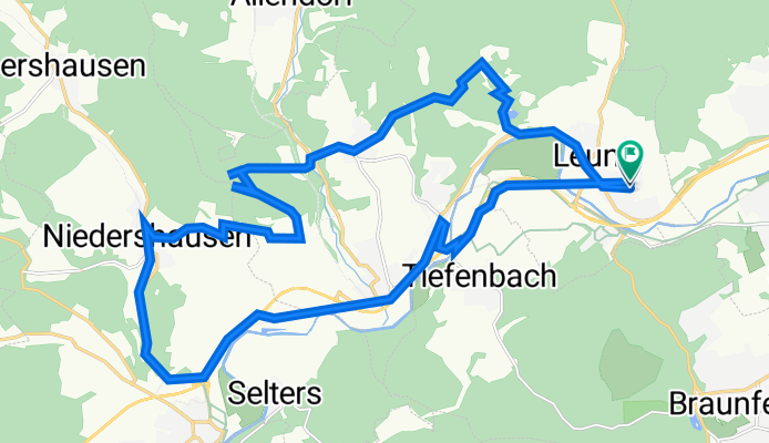 Brüder-Grimm-Straße, Leun nach Niedetshausen
