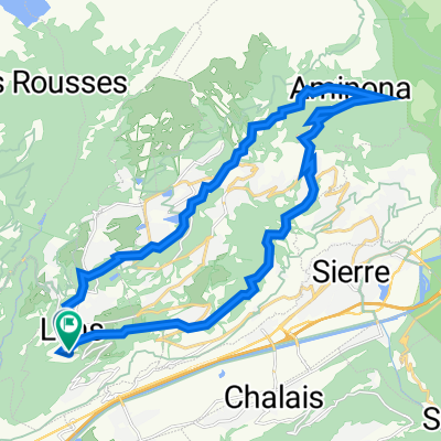 Route de la Bouillette 22, Lens à Chemin de la Véreilla 1, Lens