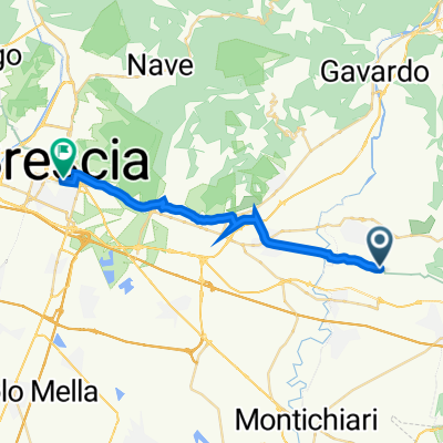 Via Monteroseo 30, Ponte Zocco nach Via Vittorio Emanuele II 121, Brescia