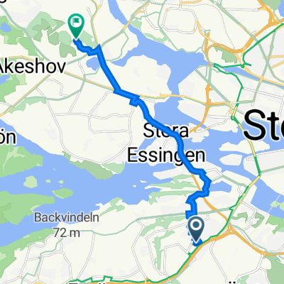 Radiusbacken 9 to Linta gårdsväg 5B