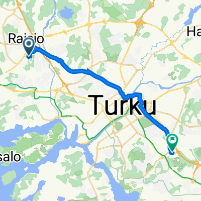 Juhaninkuja 4, Raisio to Bastioninkatu 3, Turku