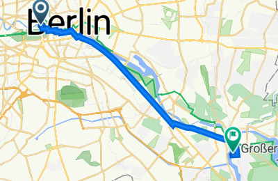 Route in der Bikemap App öffnen