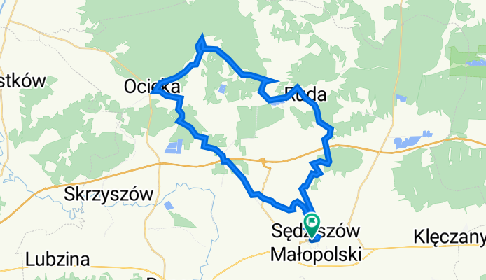 Sędziszów Młp. - Ocieka - Kamionka - Sędziszów Młp.