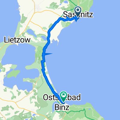 Hafenstraße 12–14, Sassnitz nach Schillerstraße 5, Binz