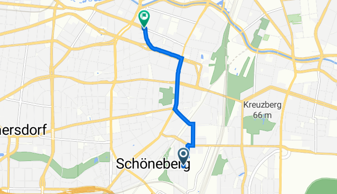 Gotenstraße 72, Berlin nach Kurfürstenstraße 130, Berlin
