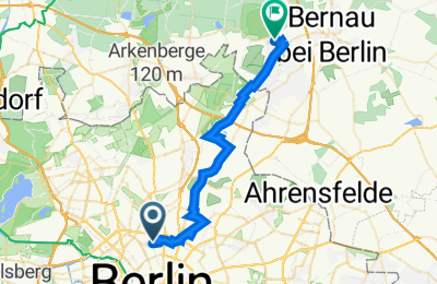 Route in der Bikemap App öffnen