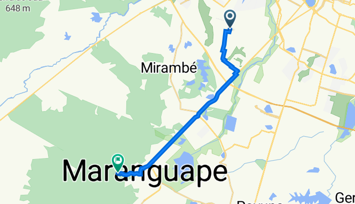De Rua Ari Maia 1814 a Estrada Piraporã 220