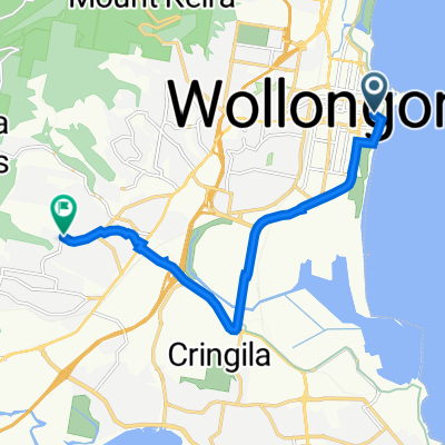 15 Harbour St, Wollongong to 72 Staff Rd, Cordeaux Heights