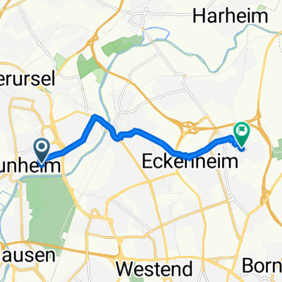 Im Burgfeld 134, Frankfurt am Main nach Weilbrunnstraße 28, Frankfurt am Main