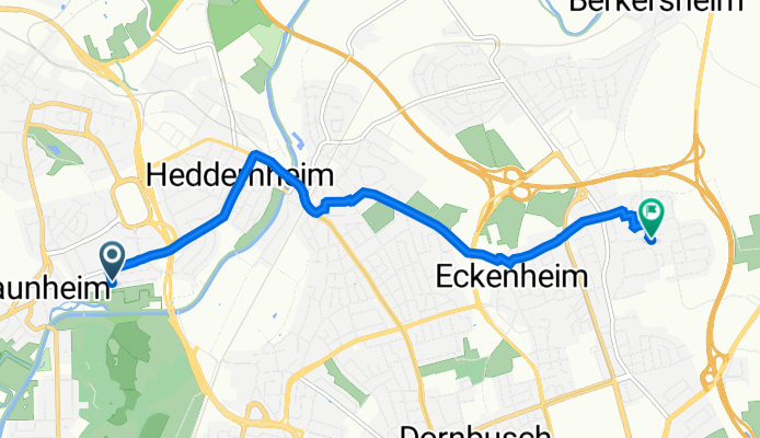 Im Burgfeld 134, Frankfurt am Main nach Weilbrunnstraße 28, Frankfurt am Main