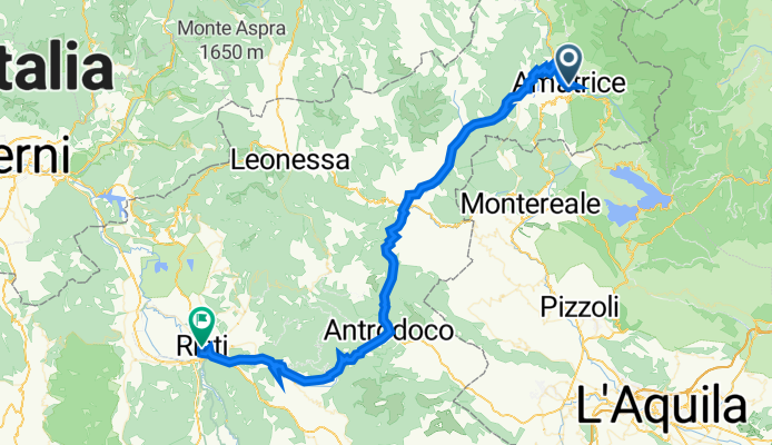 VIA ALLIRIA 08 :  AMATRICE - RIETI