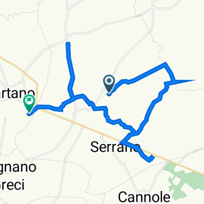 Da via Pasulo 80, Carpignano salentino a Strada Vicinale Madonna del Teofilo 37, Martano