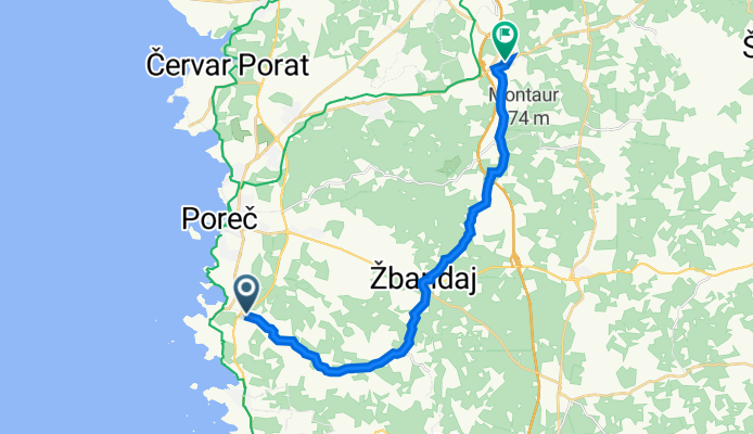 Neimenovana cesta, Mugeba to Višnjan