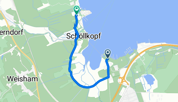 Birkenallee 54, Bernau am Chiemsee nach Harrasser Straße 143, Prien am Chiemsee