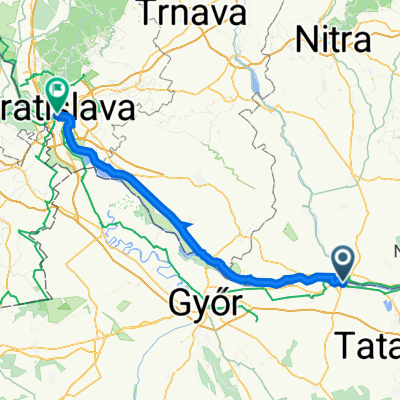 Táncsics Mihály utca 17–25., Komarno nach Primaciálne námestie 494/2, Bratislava