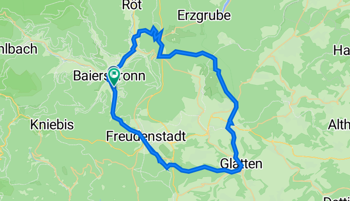 Baiersbronn-Hallwangen-Lauterbadhütte-Freudenstadt-Baiersbronn
