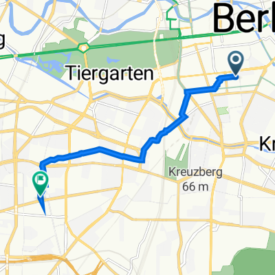 Krausenstraße 17, Berlin nach Stübbenstraße 12, Berlin