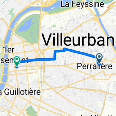 7 Rue du Progrès, Villeurbanne à 158 Rue de Vendôme, Lyon