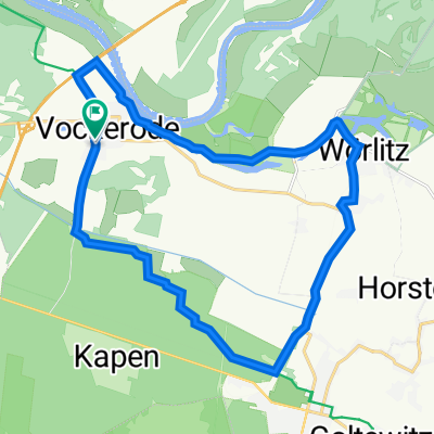 Kapenweg 24–25, Oranienbaum-Wörlitz do Kapenweg 25C, Oranienbaum-Wörlitz