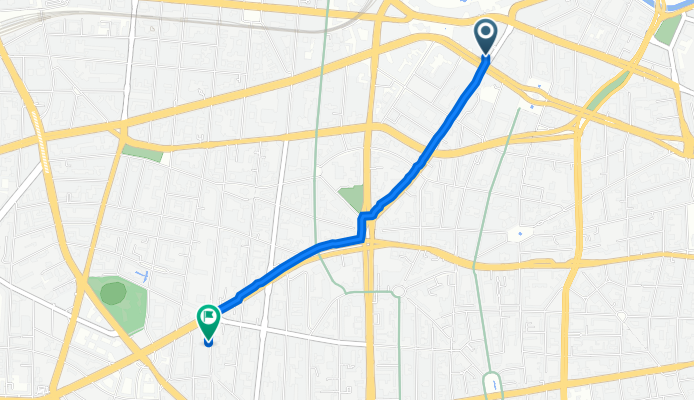 Nürnberger Straße 11, Berlin nach Sigmaringer Straße 21, Berlin
