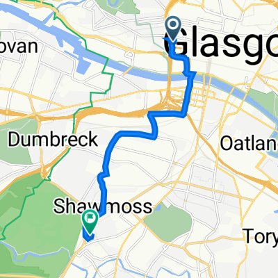 1 William St, Glasgow to 27 Ellangowan Road, Glasgow