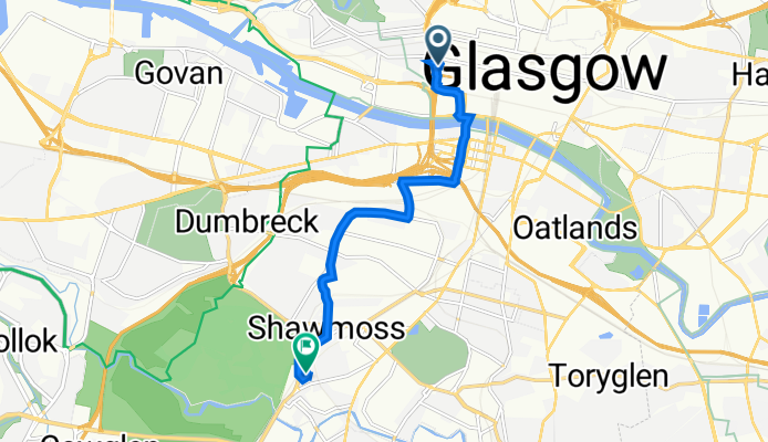 1 William St, Glasgow to 27 Ellangowan Road, Glasgow