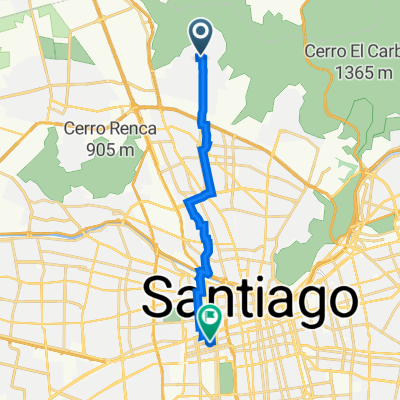 Calle Altos del Carmen 45–1431, Huechuraba a República 276, Santiago