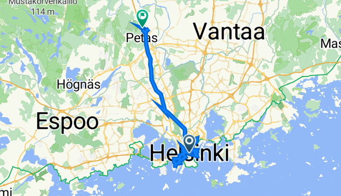 Kaivokatu, Helsinki to Keimolankaarre, Vantaa