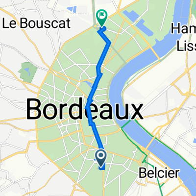 127 Cours de la Somme, Bordeaux à 13 Allée Haussmann, Bordeaux