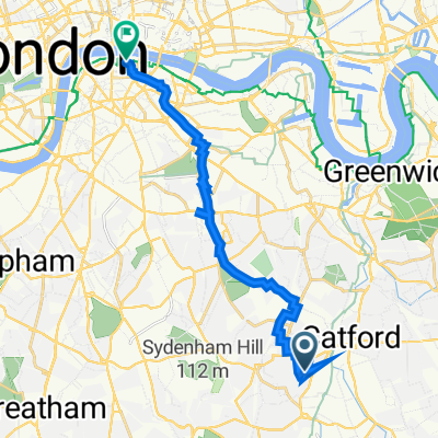 2–26 Broxted Road, London to Southwark, London