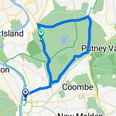 5 Skerne Road, Kingston Upon Thames to Pembroke Lodge, Richmond Park, Richmond