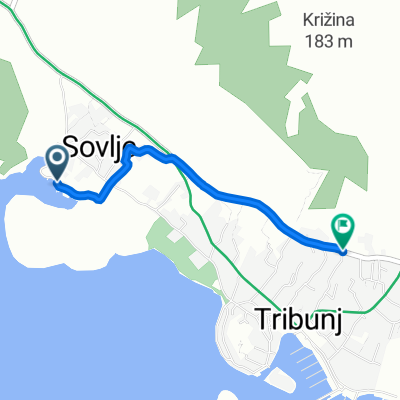 Ulica lokvica 43, Tribunj to Ulica Velike Luke 26, Tribunj