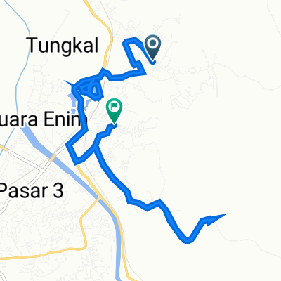 Jalan Ade Irma Suryani, Kecamatan Muara Enim to 8QXJ+PR9, Kecamatan Muara Enim